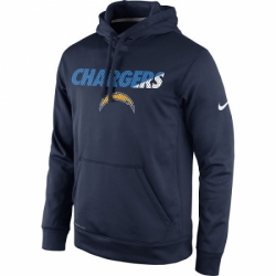 NFL Los Angeles Chargers Nike Kick Off Staff Performance Pullover Hoodie Navy