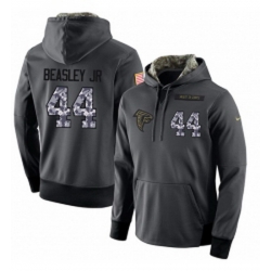 NFL Mens Nike Atlanta Falcons 44 Vic Beasley Stitched Black Anthracite Salute to Service Player Performance Hoodie