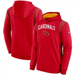 Men Arizona Cardinals Red On The Ball Pullover Hoodie