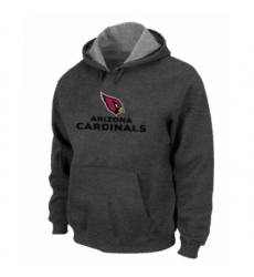 NFL Men Nike Arizona Cardinals Authentic Logo Pullover Hoodie Grey