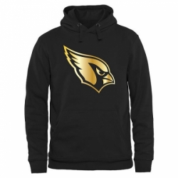 NFL Mens Arizona Cardinals Pro Line Black Gold Collection Pullover Hoodie