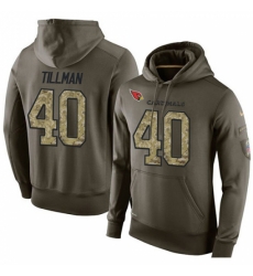 NFL Nike Arizona Cardinals 40 Pat Tillman Green Salute To Service Mens Pullover Hoodie