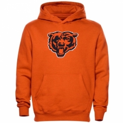 NFL Chicago Bears Toddler Team Logo Fleece Pullover Hoodie Orange