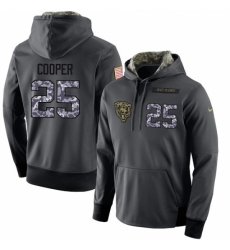 NFL Mens Nike Chicago Bears 25 Marcus Cooper Stitched Black Anthracite Salute to Service Player Performance Hoodie
