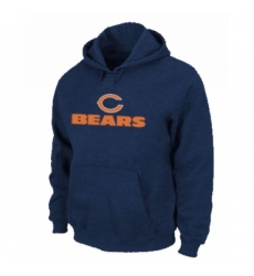 NFL Mens Nike Chicago Bears Authentic Logo Pullover Hoodie Blue