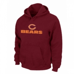 NFL Mens Nike Chicago Bears Authentic Logo Pullover Hoodie Red