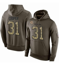 NFL Nike Chicago Bears 31 Marcus Cooper Green Salute To Service Mens Pullover Hoodie
