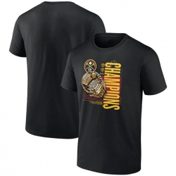 Men Denver Nuggets Black 2023 Champions Slam Graphic T Shirt