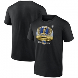 Men's Golden State Warriors 2022 2022 Black NBA Finals Champions Bling Ring Big & Tall T-Shirt