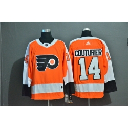 Flyers 14 Sean Couturier Orange Adidas Jersey