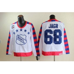 Flyers #68 Jaromir Jagr White All Star CCM Throwback 75TH Stitched NHL Jersey