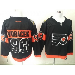 Flyers 93 Jakub Voracek Black Reebok Jersey