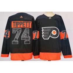 Men Philadelphia Flyers 74 Owen Tippett Black Alternate Authentic Jersey