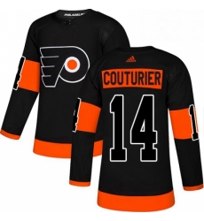 Mens Adidas Philadelphia Flyers 14 Sean Couturier Premier Black Alternate NHL Jersey 