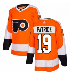 Mens Adidas Philadelphia Flyers 19 Nolan Patrick Authentic Orange Home NHL Jersey 