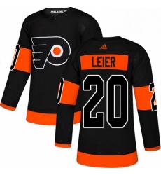 Mens Adidas Philadelphia Flyers 20 Taylor Leier Premier Black Alternate NHL Jersey 