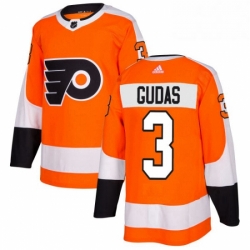 Mens Adidas Philadelphia Flyers 3 Radko Gudas Premier Orange Home NHL Jersey 