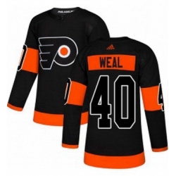 Mens Adidas Philadelphia Flyers 40 Jordan Weal Premier Black Alternate NHL Jersey 
