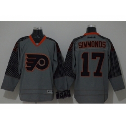 NHL Philadelphia Flyers #17 Wayne Simmonds Charcoal Cross Check Fashion jerseys