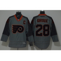 NHL Philadelphia Flyers #28 Claude Giroux Charcoal Cross Check Fashion jerseys