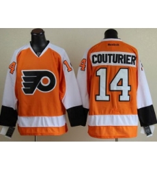 Philadelphia Flyers 14 Sean Couturier Orange NHL Jerseys