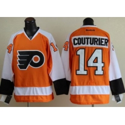 Philadelphia Flyers 14 Sean Couturier Orange NHL Jerseys