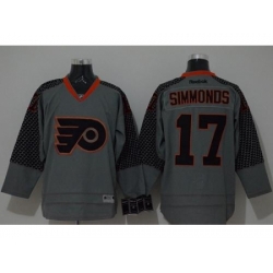 Philadelphia Flyers #17 Wayne Simmonds Charcoal Cross Check Fashion Stitched Jersey
