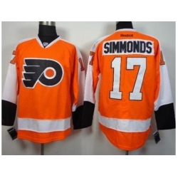 Philadelphia Flyers 17 Wayne Simmonds Orange Stitched NHL Jersey