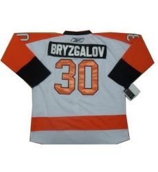 Philadelphia Flyers #30 Ilya Bryzgalov White Hockey Jersey