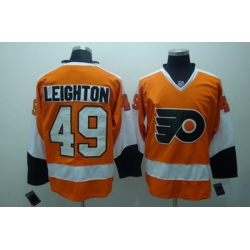 Philadelphia Flyers 49 Michael leighton Oranage Jerseys