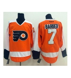 Philadelphia Flyers #7 Bill Barber Orange Stitched Jersey