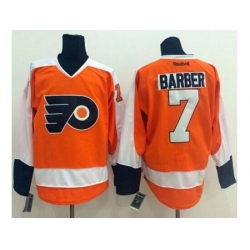 Philadelphia Flyers #7 Bill Barber Orange Stitched Jersey