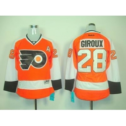 Women Philadelphia Flyers 28 CLAUDE GIROUX orange