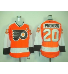 Women Philadelphia Flyers Chris Pronger jersey 20 orange jerseys