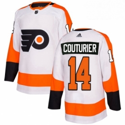 Womens Adidas Philadelphia Flyers 14 Sean Couturier Authentic White Away NHL Jersey 