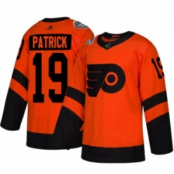 Womens Adidas Philadelphia Flyers 19 Nolan Patrick Orange Authentic 2019 Stadium Series Stitched NHL Jersey 