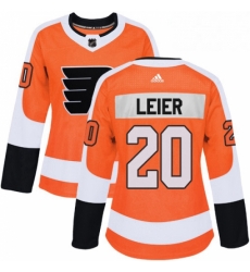 Womens Adidas Philadelphia Flyers 20 Taylor Leier Premier Orange Home NHL Jersey 