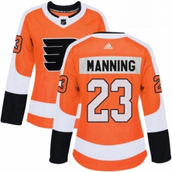 Womens Adidas Philadelphia Flyers 23 Brandon Manning Authentic Orange Home NHL Jersey 