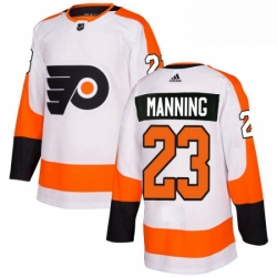 Womens Adidas Philadelphia Flyers 23 Brandon Manning Authentic White Away NHL Jersey 