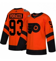 Womens Adidas Philadelphia Flyers 93 Jakub Voracek Orange Authentic 2019 Stadium Series Stitched NHL Jersey 