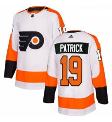 Youth Adidas Philadelphia Flyers 19 Nolan Patrick Authentic White Away NHL Jersey 