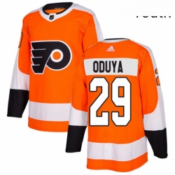 Youth Adidas Philadelphia Flyers 29 Johnny Oduya Premier Orange Home NHL Jersey 