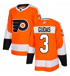 Youth Adidas Philadelphia Flyers 3 Radko Gudas Authentic Orange Home NHL Jersey 