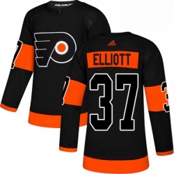 Youth Adidas Philadelphia Flyers 37 Brian Elliott Premier Black Alternate NHL Jersey 