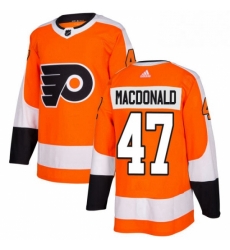 Youth Adidas Philadelphia Flyers 47 Andrew MacDonald Authentic Orange Home NHL Jersey 