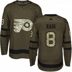 Youth Adidas Philadelphia Flyers 8 Robert Hagg Authentic Green Salute to Service NHL Jersey 