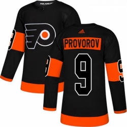 Youth Adidas Philadelphia Flyers 9 Ivan Provorov Premier Black Alternate NHL Jersey 