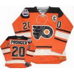Youth Philadelphia Flyers #20 Chris Pronger orange 2012 Winter Classic Premier Jersey