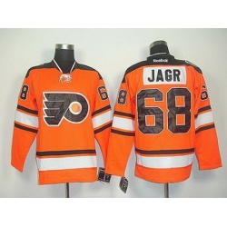 Youth Philadelphia Flyers 68# JAGR 2012 orange Winter Classic Jersey