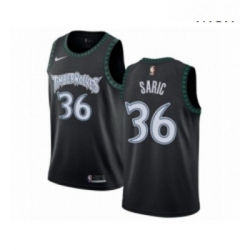 Mens Nike Minnesota Timberwolves 36 Dario Saric Authentic Black Hardwood Classics Jersey 